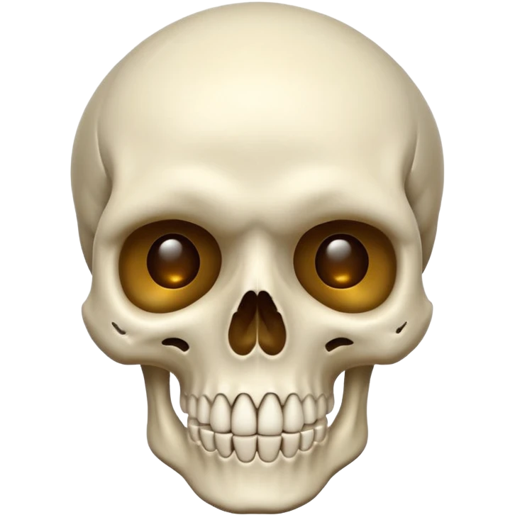 Surprised skull emoji