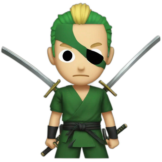 Zoro with katana emoji
