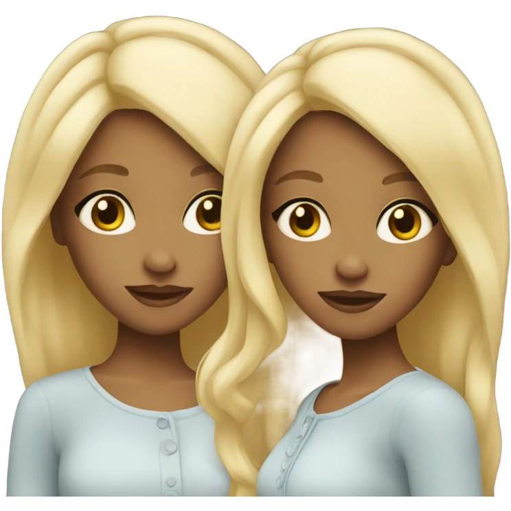 Blonde twins emoji