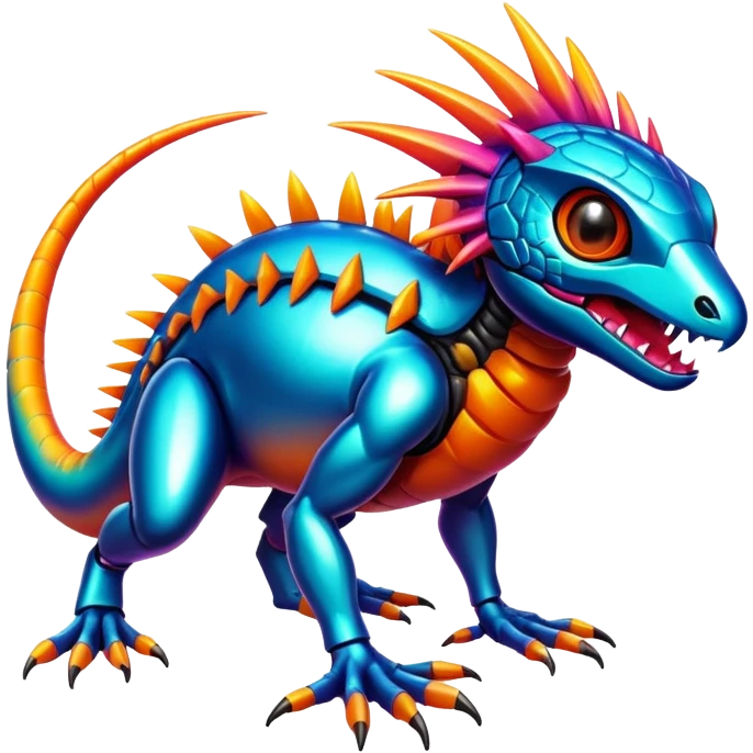  exotic tropical cyber-Fakémon-Vernid-creature emoji