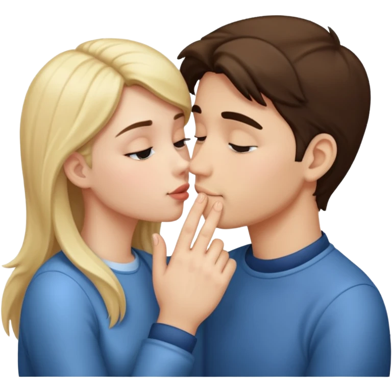kissing with hand emoji