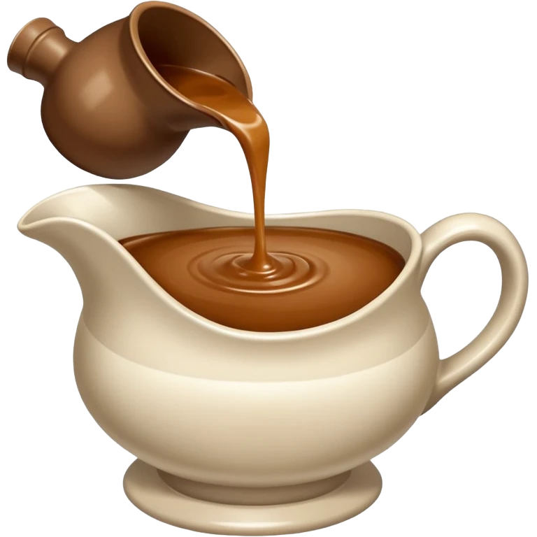 pouring gravy from a boat emoji