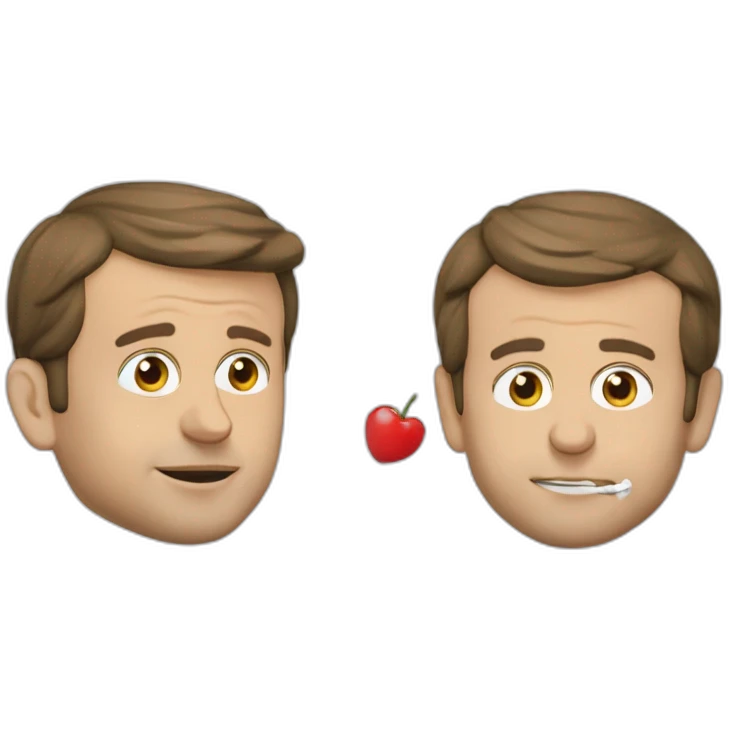 Emmanuel Macron qui fume la chicha emoji
