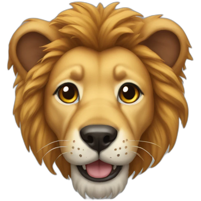 lion dog emoji