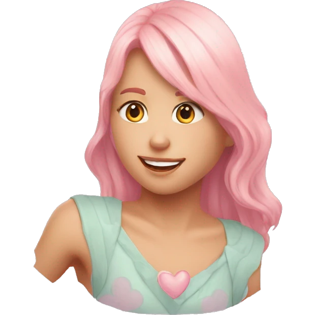 corazon naranja pastel  emoji