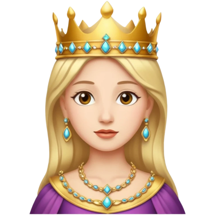 ancient princess, bold, crown emoji