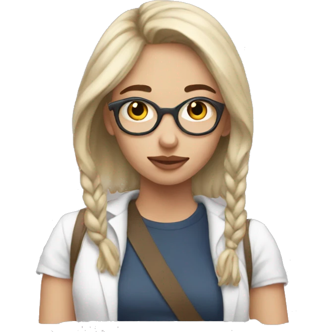 Aesthetic study girl emoji