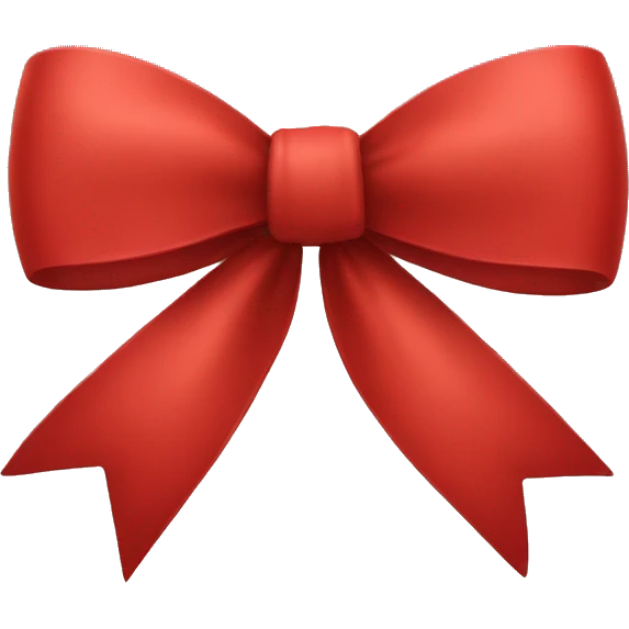 Red bow emoji