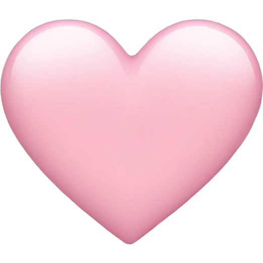 light pink heart  emoji