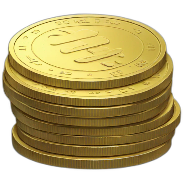 Coins stack emoji
