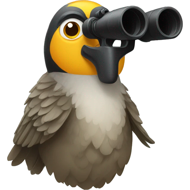 bird with binoculars emoji