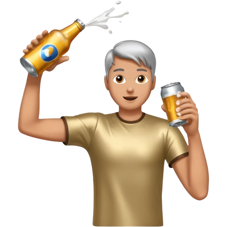 throwing beer can emoji