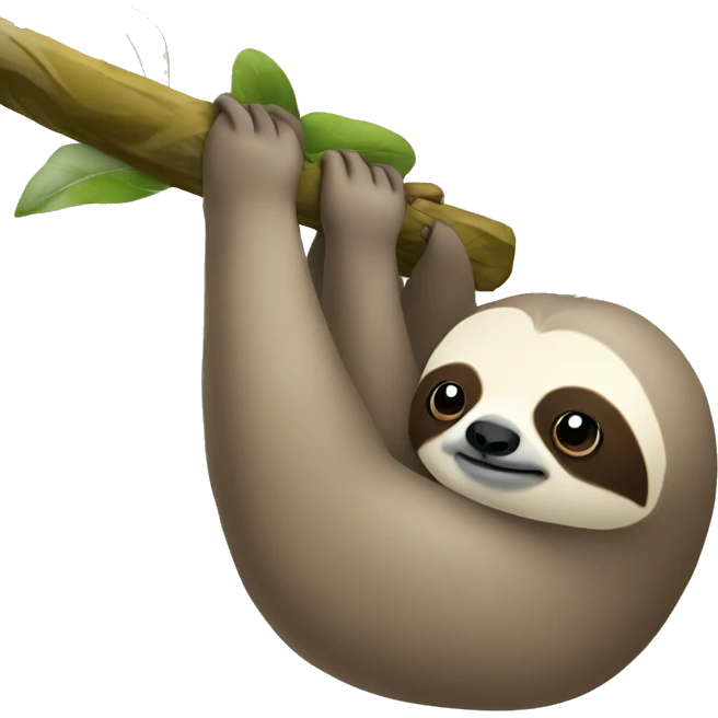 Sloth in love emoji