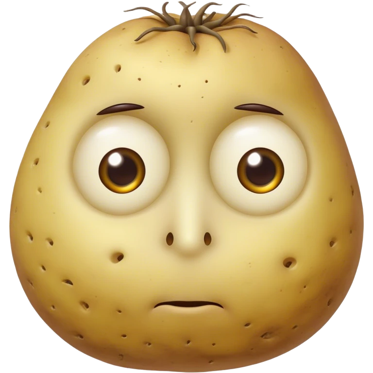 meditater potato eyes creature  emoji