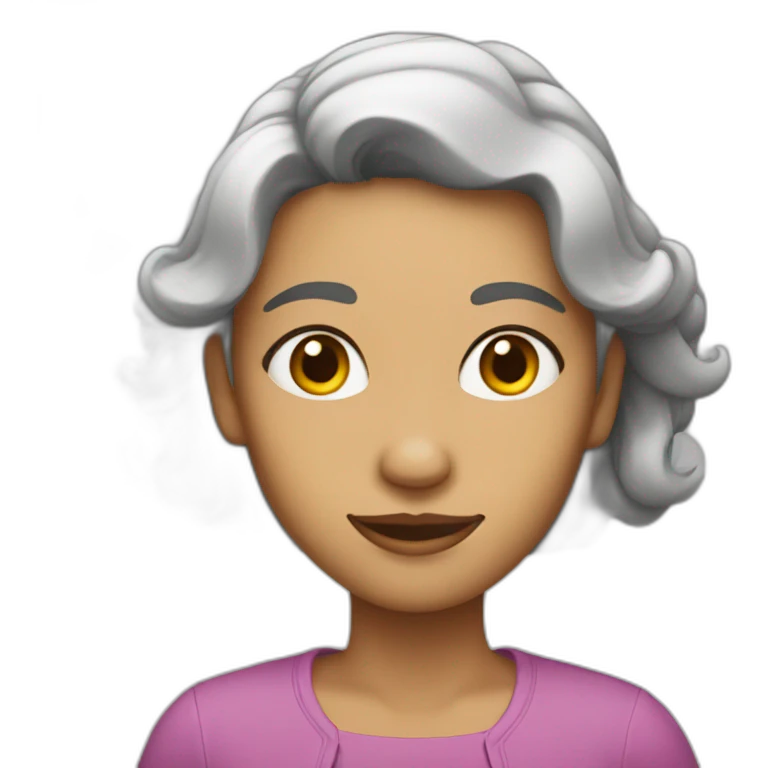 Una mujer con los senos muy grandes emoji