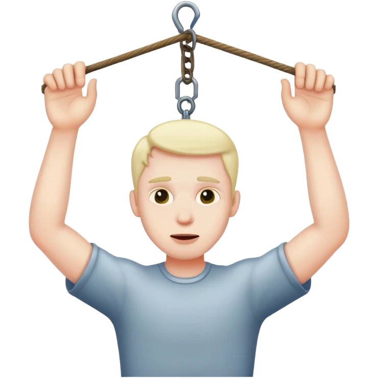 Man being hung emoji