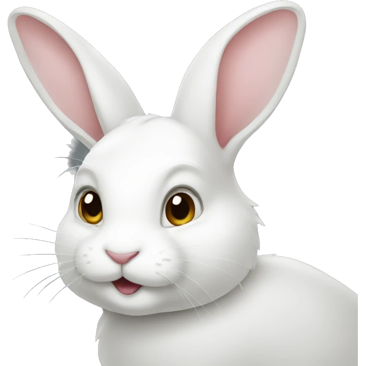 White rabbit emoji