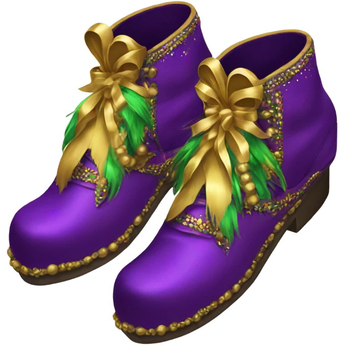 Mardi Gras shoes emoji
