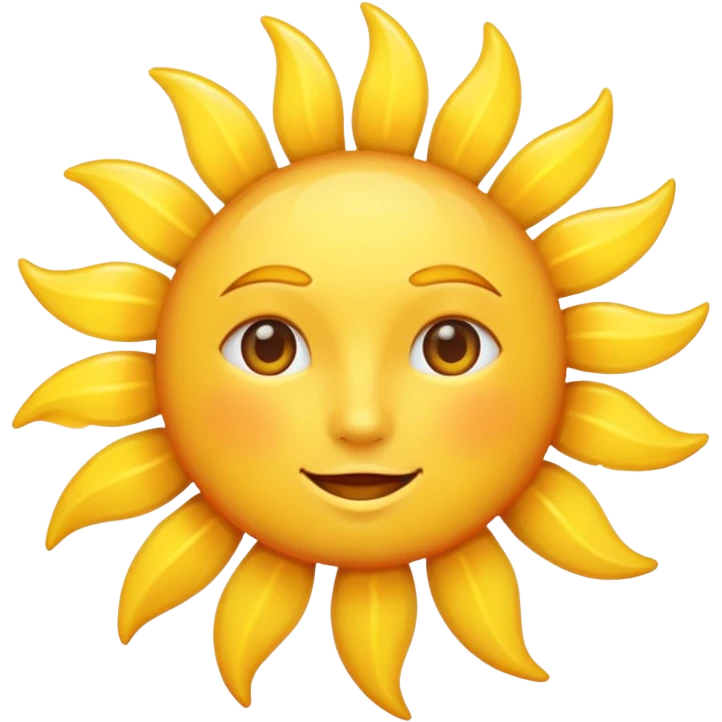 simple sun emoji without eyes emoji