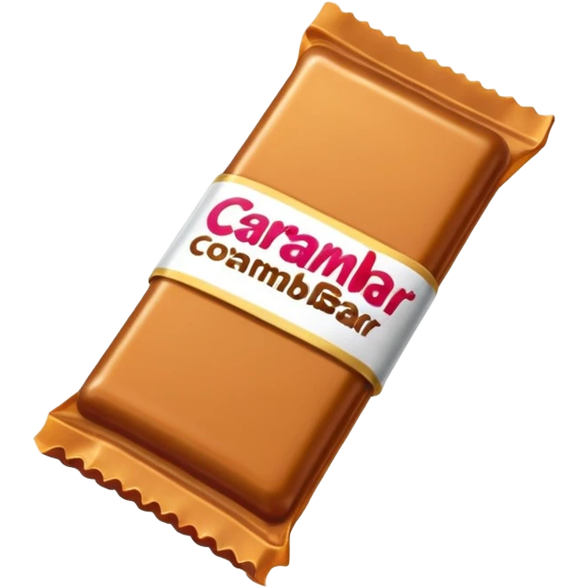 Carambar candy bar, simple, bright colors emoji