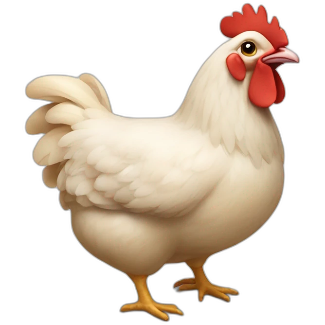Poulet sur cochon emoji