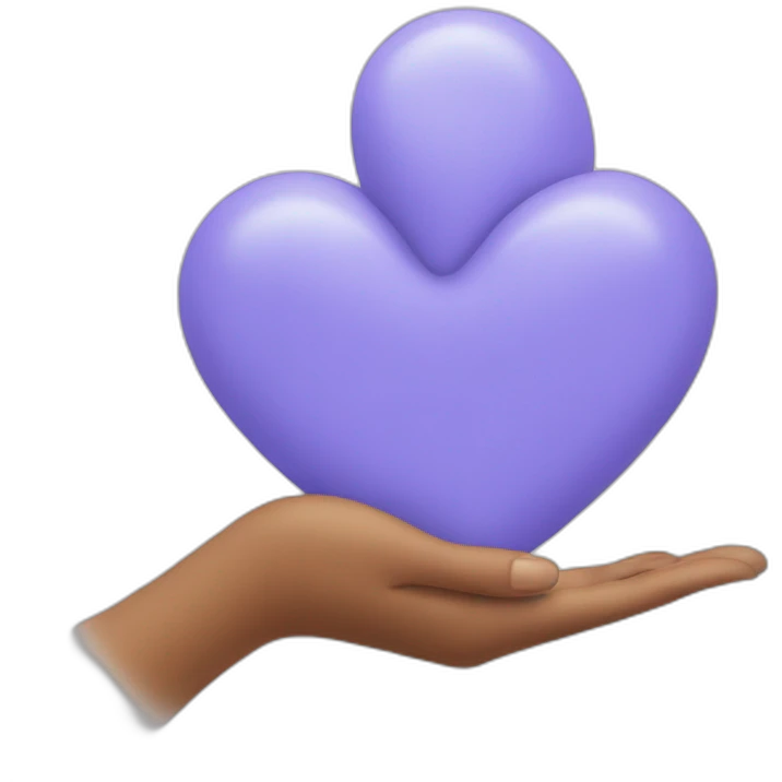 Coeur avec les mains emoji
