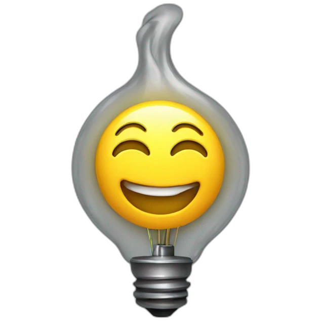 happy electricity emoji