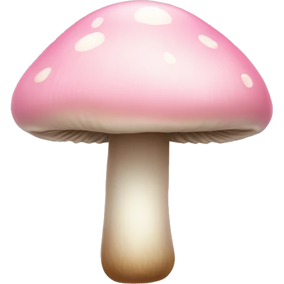 Light pink one mushroom emoji