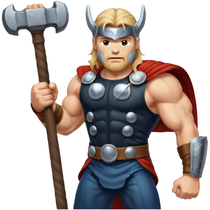 Thor with hammer emoji