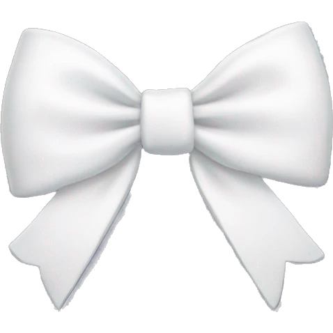 white bow  emoji