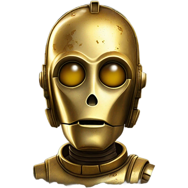 Dusty old Bounty hunter C-3PO  emoji