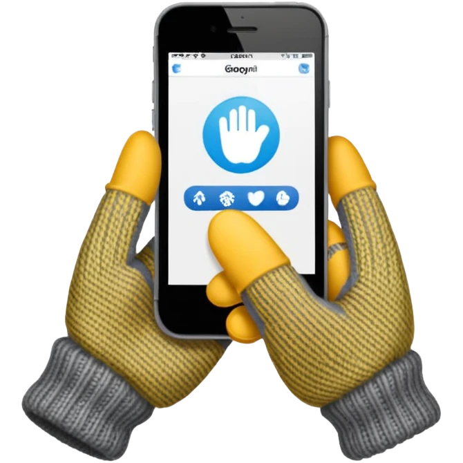 HAND winter gloves emoji
