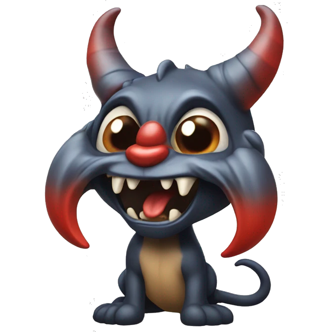 Diablito con lengua emoji