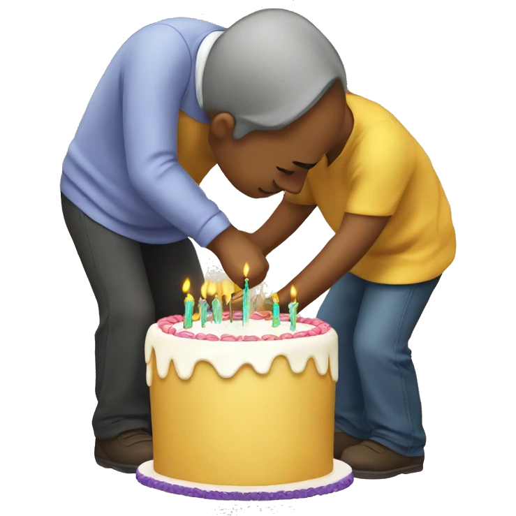 Happy birthday emoji bowing down to everyone for good wishes  emoji