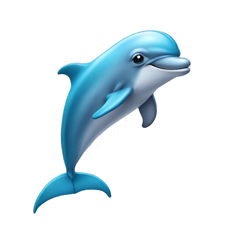 dolphin wearing a dress emoji