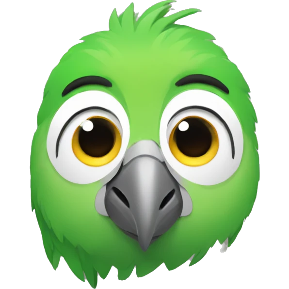 memoji parrot face emoji