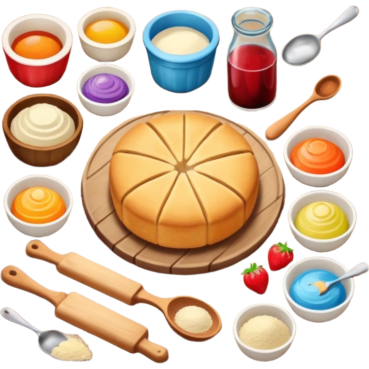 hobby baking ingredients emoji