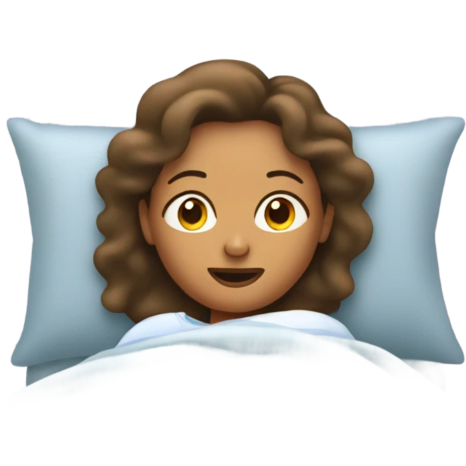 mom laying in bed emoji