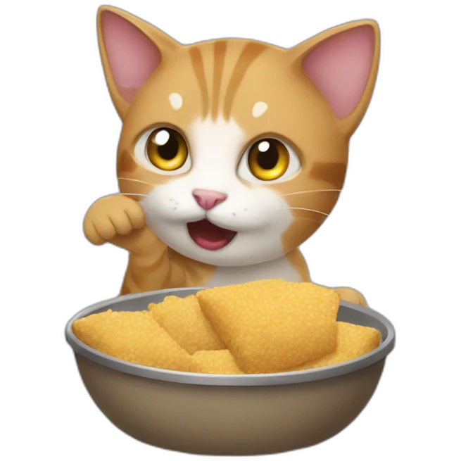 cat stealing food emoji