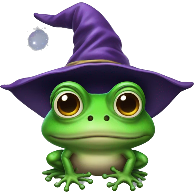 Wizard frog emoji