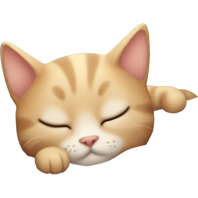 cute cat sleepinb emoji