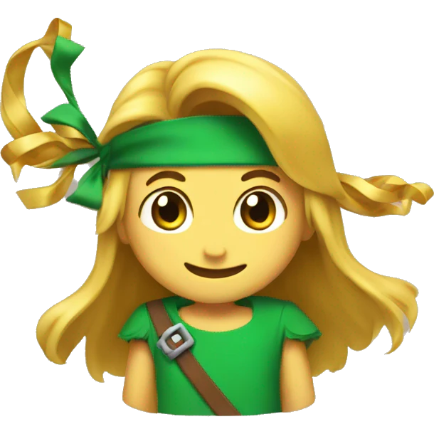 Happy with link bows emoji