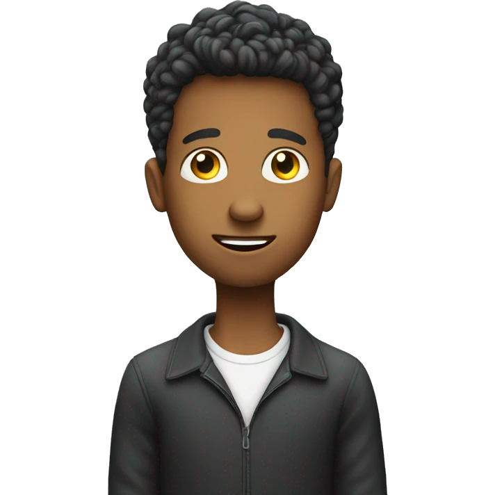 young man speaking on his smart phone emoji