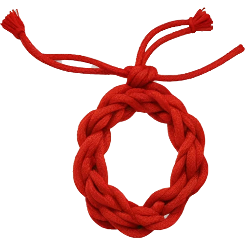 chinese red knot string bracelet emoji