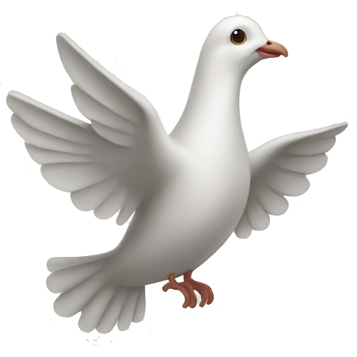 Waving Dove emoji