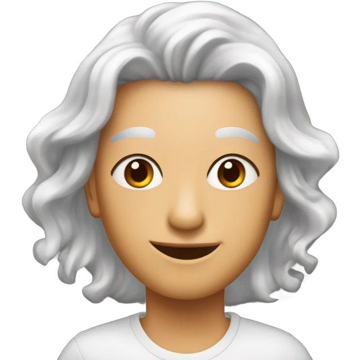 Мордочка пушистой кошки с оранжевыми глазами emoji