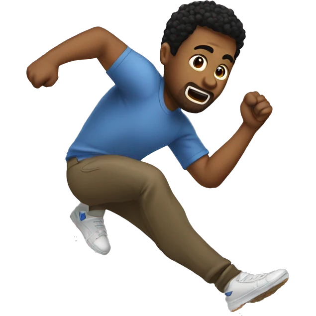 Guy kicking youtube emoji