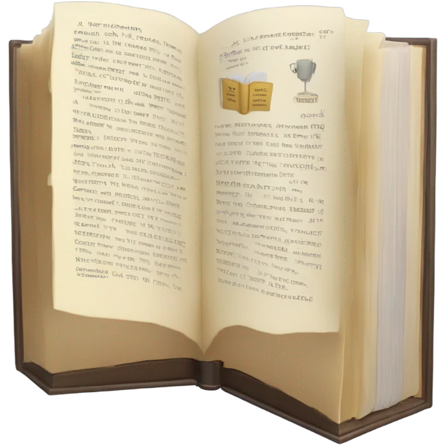 computer display with book emoji