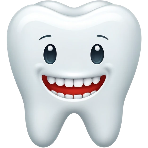 teeth app icon, modern dental application logo with teeth emoji