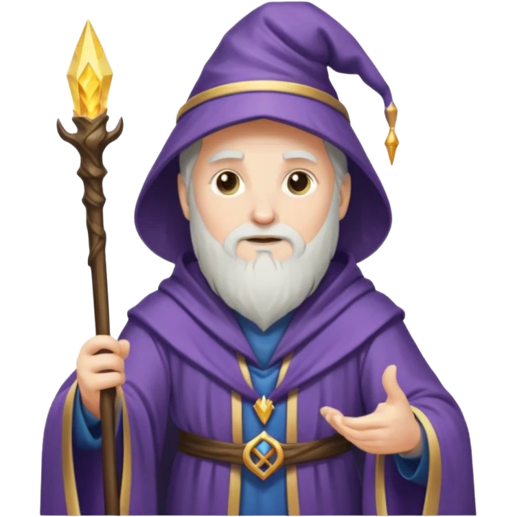 classic wizard with robes emoji